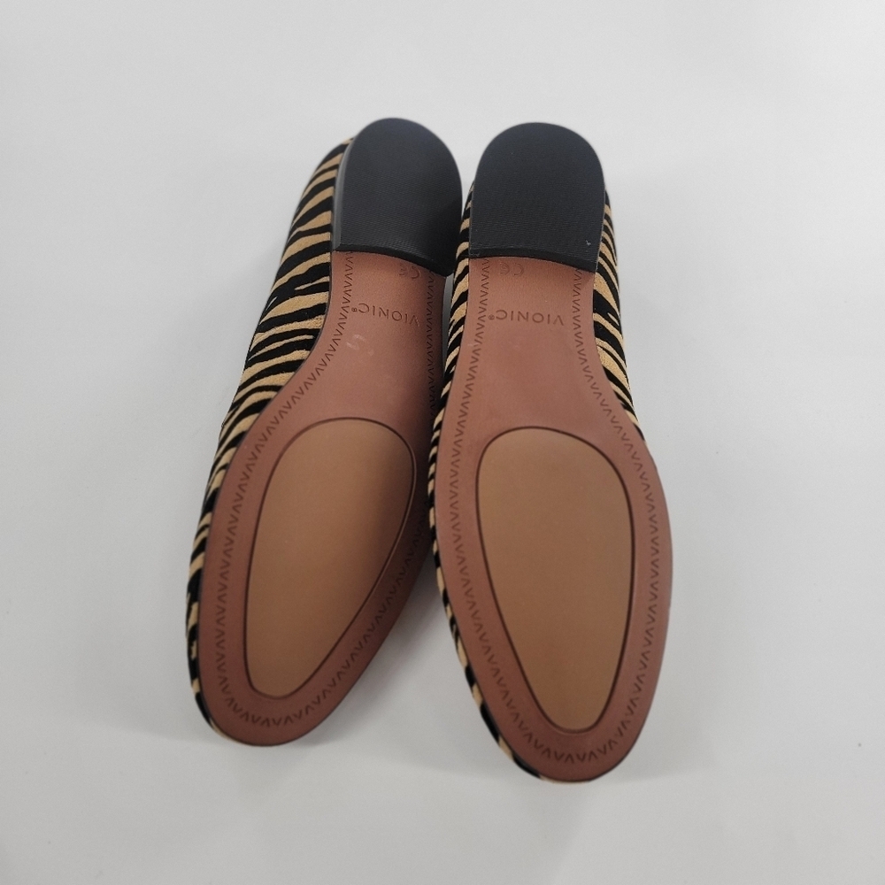 Vionic Willa Tiger Stripe Loafer Slip On Shoes Womens Size 5 US Black Brown - Picture 4 of 5